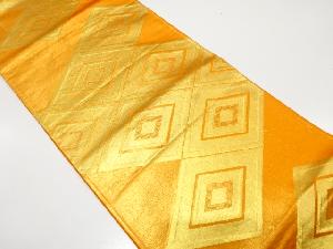 アンティーク　重ね菱模様織り出し袋帯（着用可）